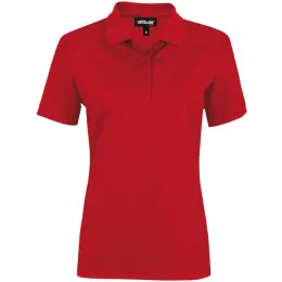 Ladies Exhibit Golf Shirt Red